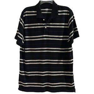 Gap striped ss polo XL